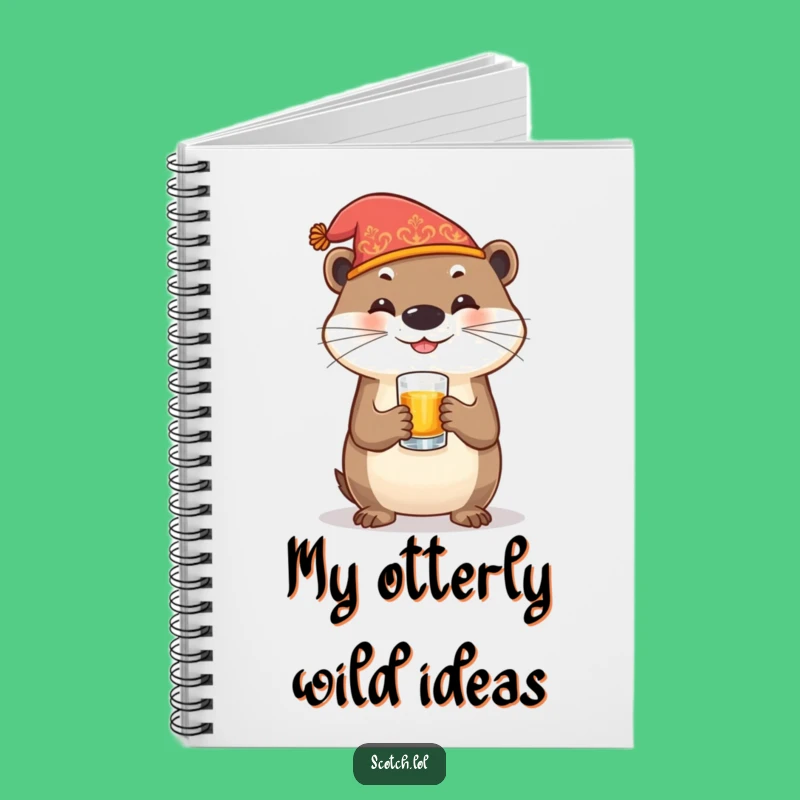 Funny Otter Whiskey Notebook: Festive Journal, Perfect Humorous Gift!