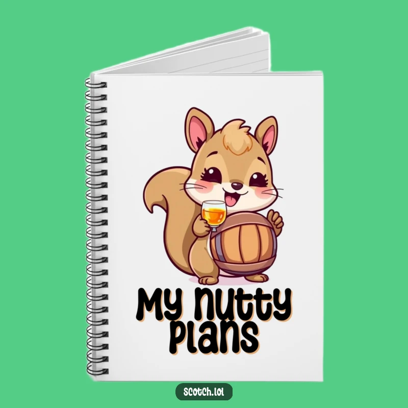 Funny Squirrel Toasting Notebook: Woodland Journal, Perfect Humorous Gift!